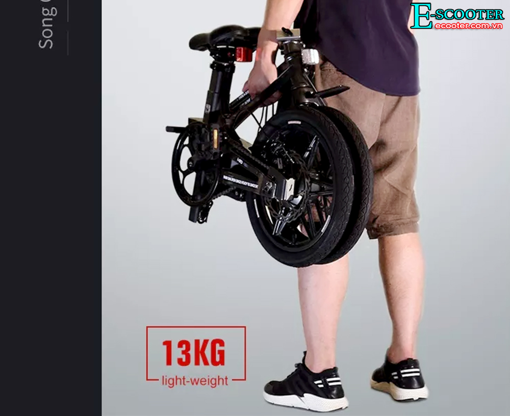 trọng lượng xe đạp điện gấp gọn trợ lực CFD3 200W 